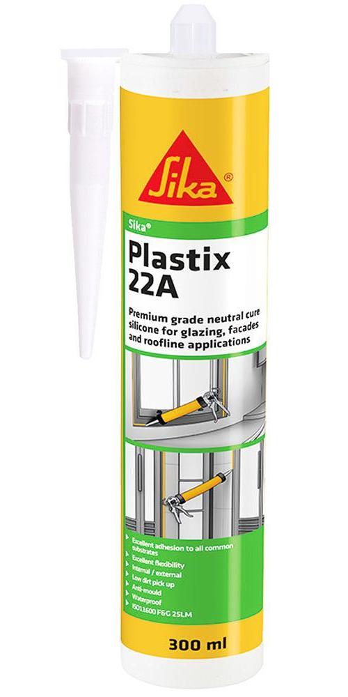 Plastix-22A Premium Grade Silicone Sealant, Black 300ml - SKPLAS22ABK
