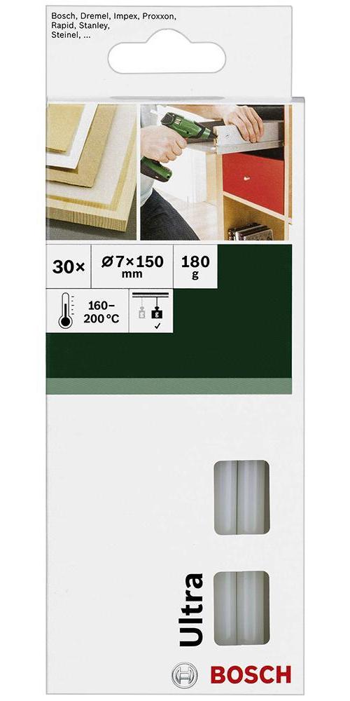 150mm x 7mm Milky Glue Sticks, 30 Pack - 2609256D29