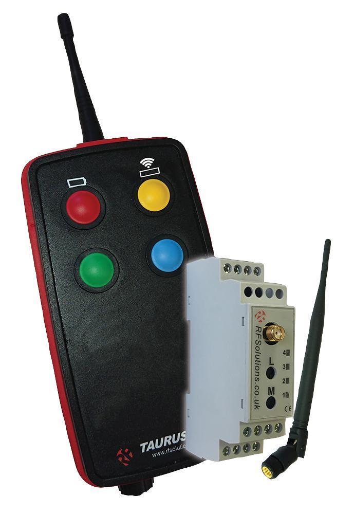 4 Channel 16km DIN Rail Remote Control System - TAURUSDIN-8S4L
