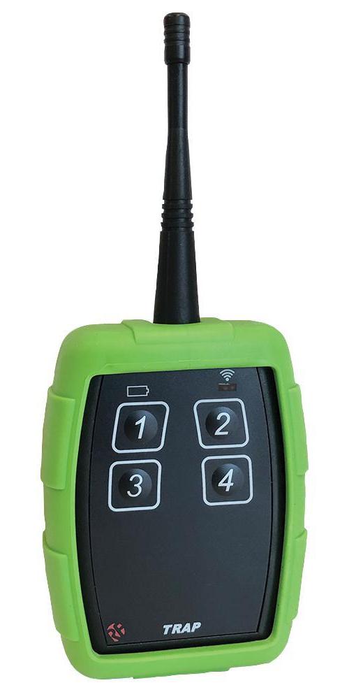 4 Button Handheld Transmitter, 2km, 868MHz - TRAP-8T4