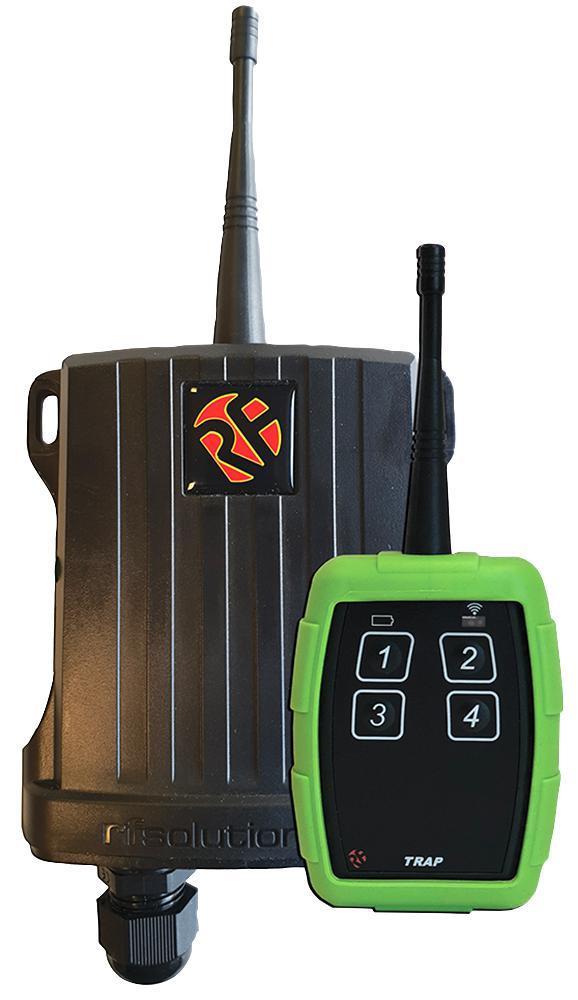 4 Channel Remote Control System, 2km, 868MHz - TRAP-8S4