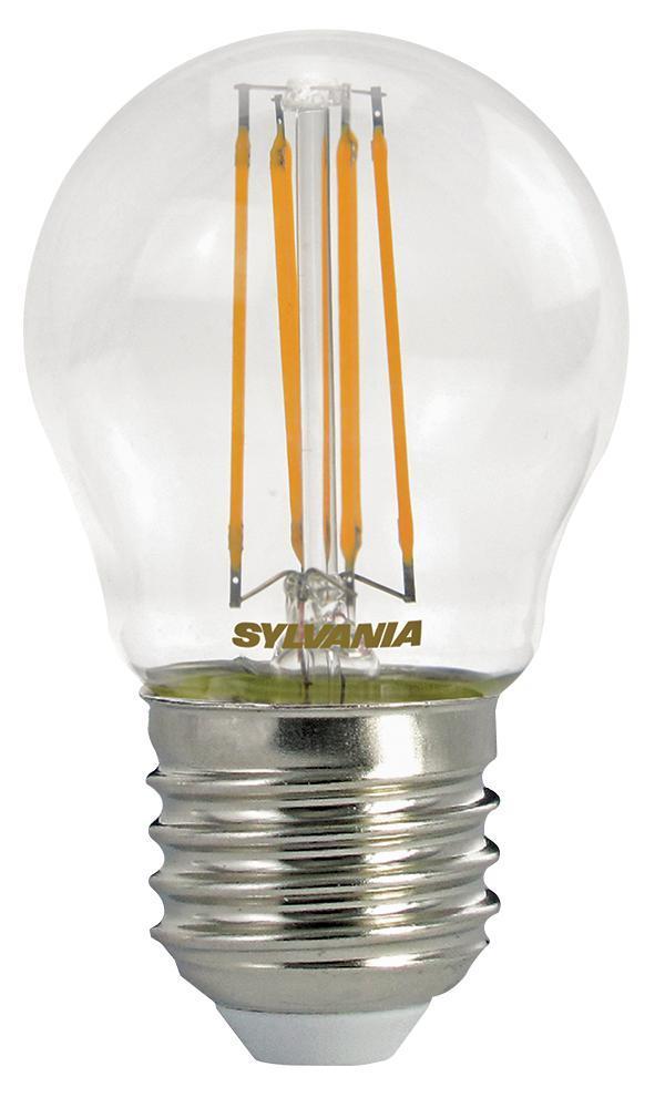 4.5W Retro Filament Golf Ball LED Bulb, E27, Warm White, 470lm (Pack of 4) - 0028217