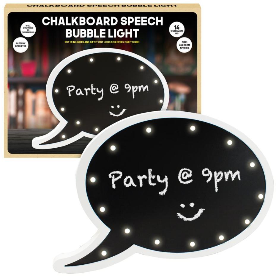Chalkboard Speech Bubble Light - 54680