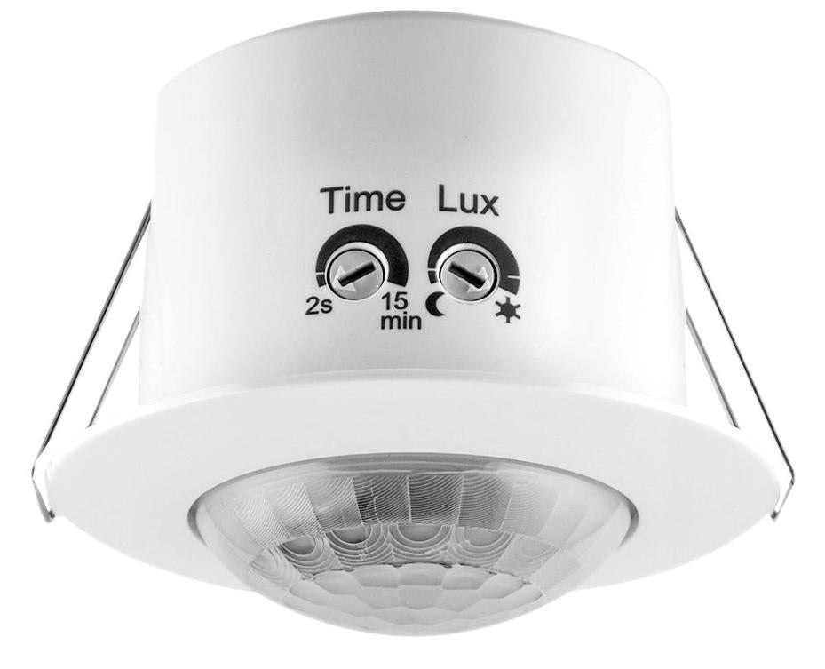 Ceiling PIR Sensor Flush Light, White - 4058075240315
