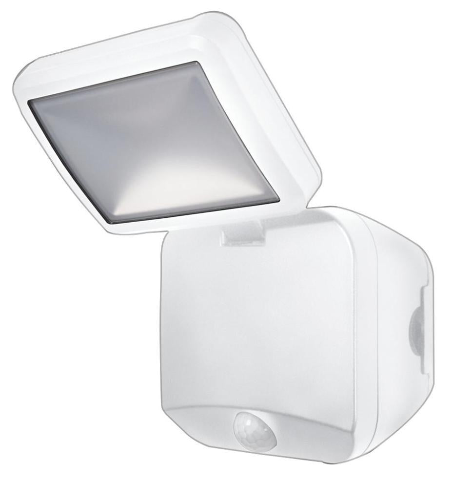 4W Battery LED Single Spotlight with PIR Sensor, 4000K, Cool White, 260lm, White - 4058075227385