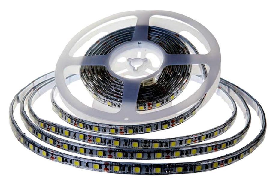 60 LED Strip Lights, 3000K, 12V, 9W, 5m - VT-5050 2606