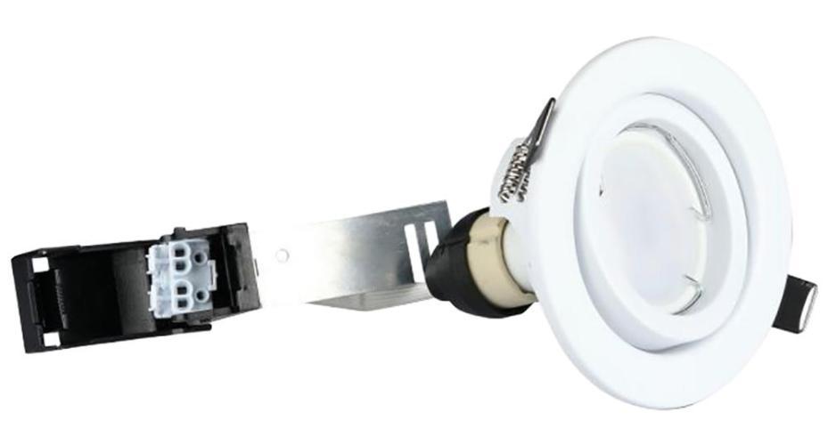 5W LED Downlight, GU10, 3000K, White, 3 Pack - VT-3333 8881