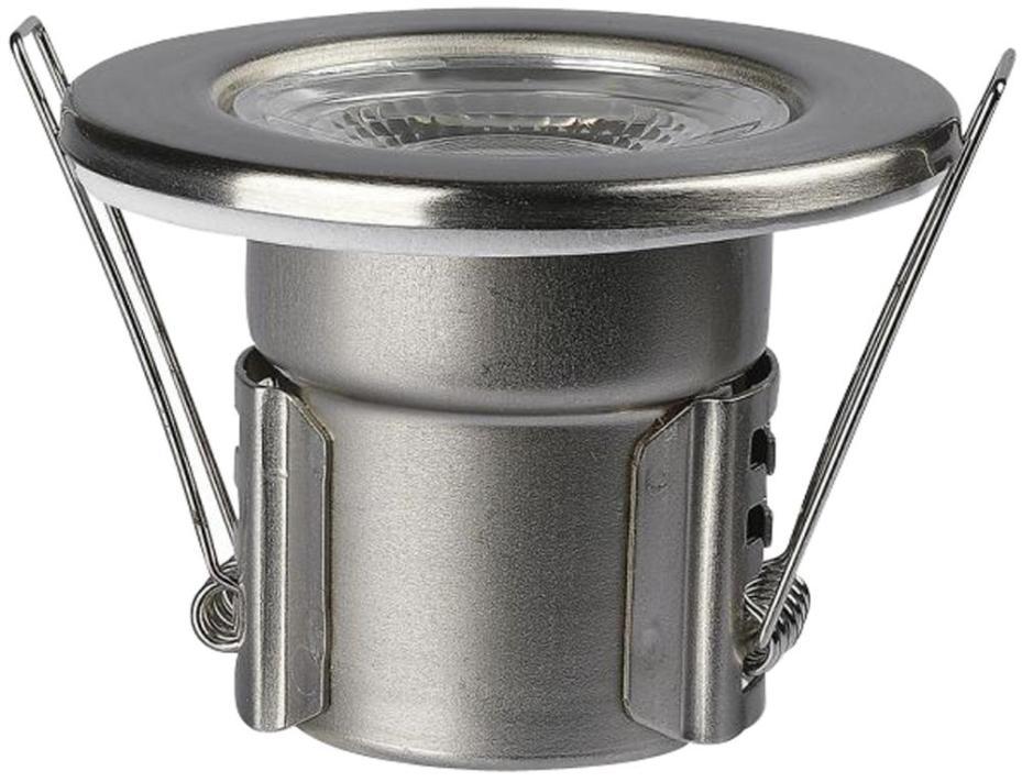5W Dimmable Fire Rated Downlight, Daylight White, IP65, 500 Lumens, Nickle - VT-885 8179