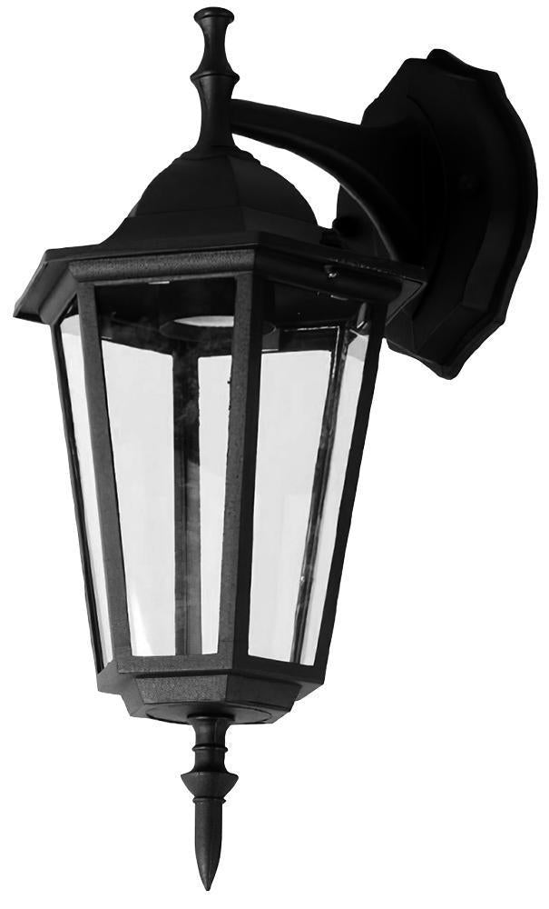 Lantern Wall Light, Black, E27, IP44 - VT-750 7068