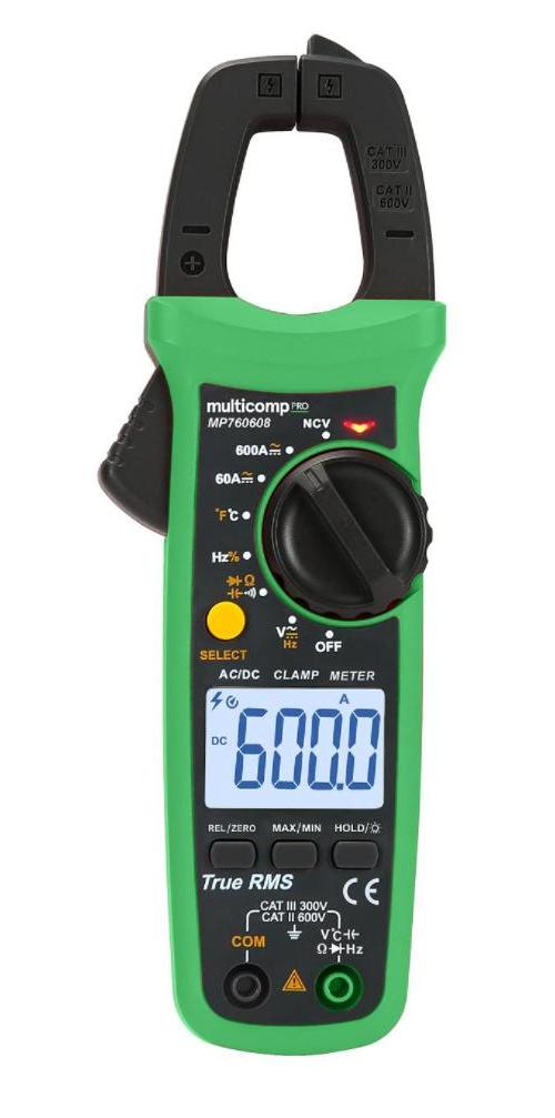 600A AC/DC Clamp Meter, 28mm Jaw - MP760608