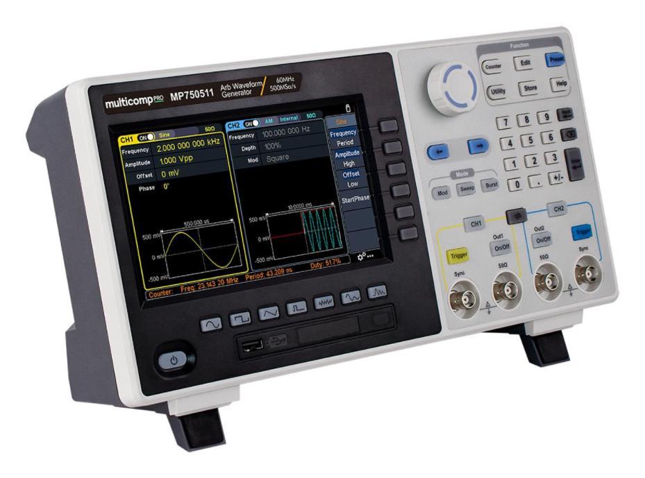 2-Channel Arbitrary Waveform Generator, 60MHz - MP750511