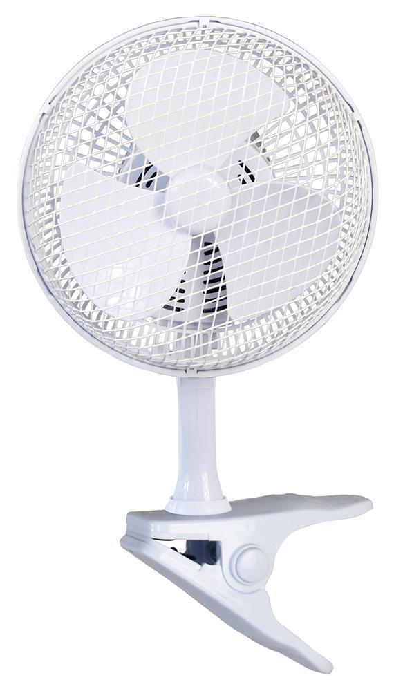 6" Clip-On Fan, White, EU Plug - PEL01915-EU