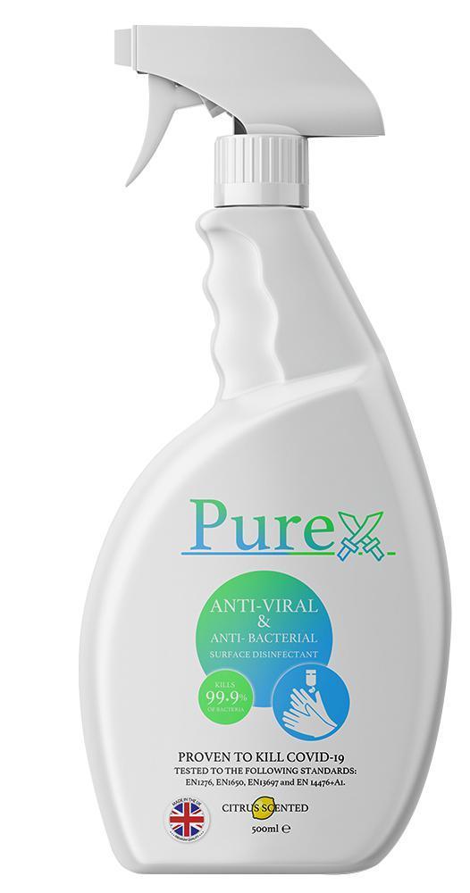 Antibacterial Surface Disinfectant Spray, 500ml - AVABSSAF500ML
