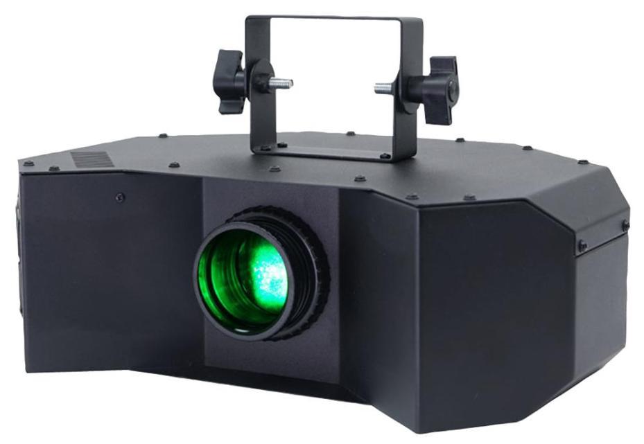 100W LED Helix Gobo Flower Cool White Effect, Black - HELIX
