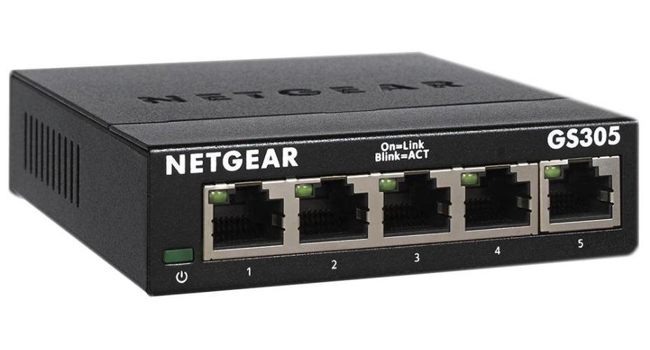 5 Port Gigabit Ethernet Unmanaged Desktop Switch - GS305-300UKS