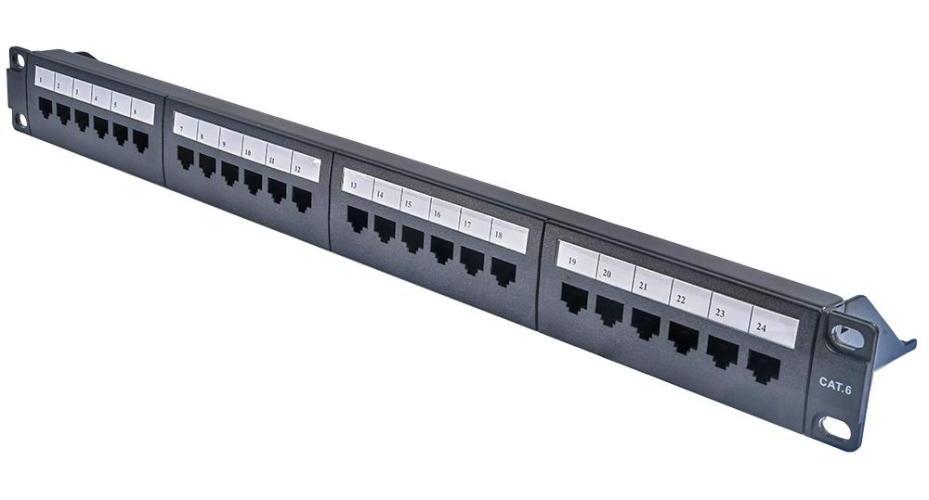 24 Port Cat6 RJ45 Patch Panel - SF24C2