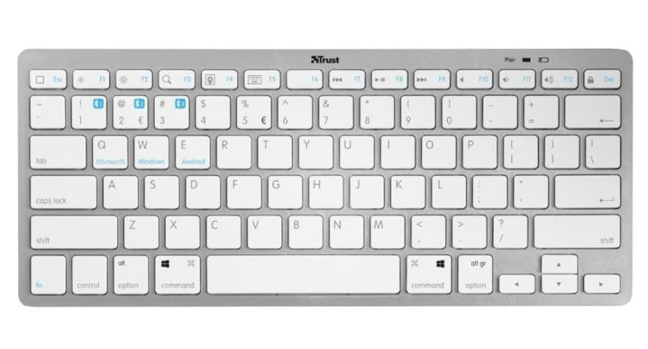 Wireless Bluetooth Keyboard, Silver - 23752