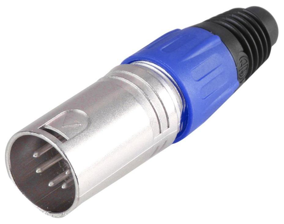 5 Pole XLR Plug, Blue - PSG08715