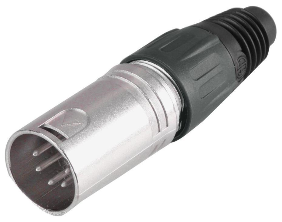 5 Pole XLR Plug, Black - PSG08713