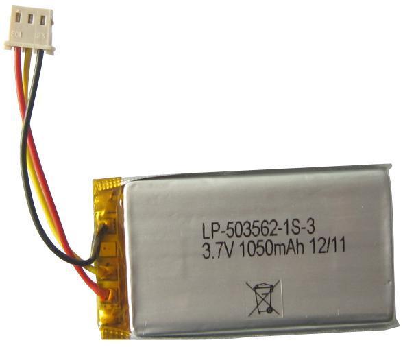 1100mAh 3.7V Lithium Polymer Rechargeable Battery - LP-503562-IS-3