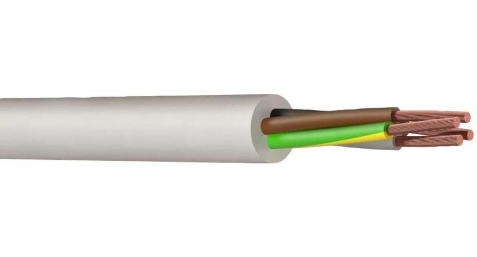 4-Core 3184B LSZH Mains Cable, White, 1mm, 100m - PELB0461