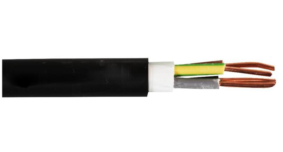 4-Core NYY-J Power Cable, Black, 1.50mm, 50m - PELB0479