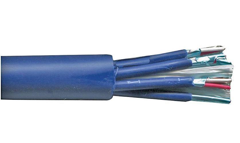 16 Core Flexible Microphone Cable, 20/0.10mm, Blue, 50m - PELB0581