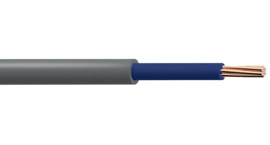 6181Y Single Core & Earth Cable, Grey, Brown Core, 25mm, 50m - 6181YH25BR50