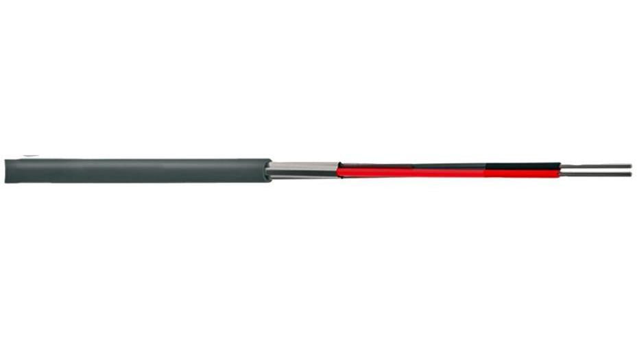 8451 Equivalent 2 Core Cable, Grey, LSF, 100m - PELB1104