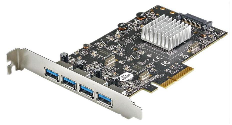 4 Port USB 3.2 Gen 2 10Gb/s PCI-Ex Card, 4x USB-A - PEXUSB314A2V2