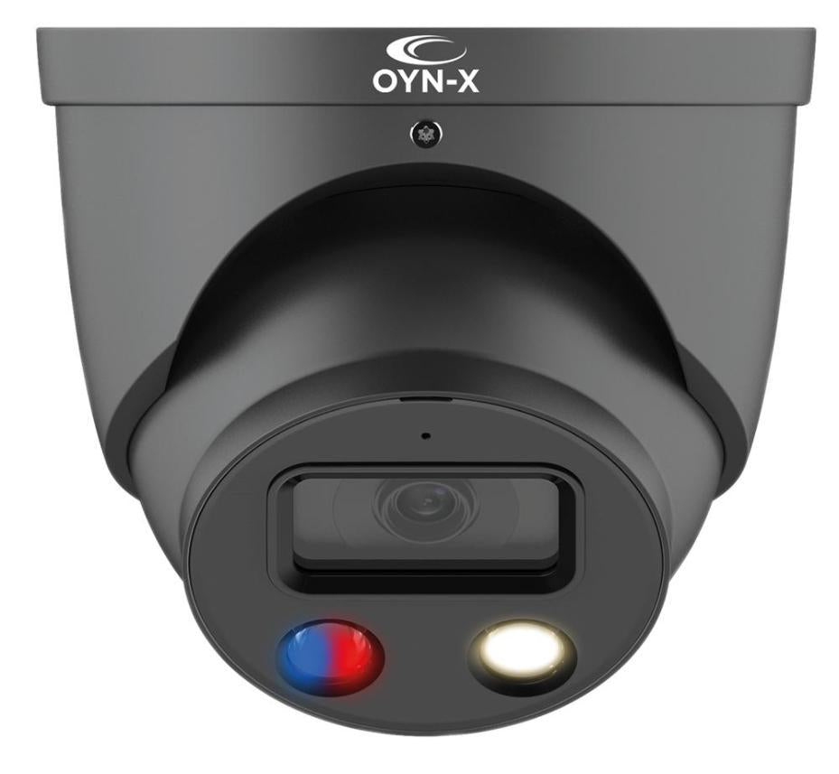 5MP Active Deterrent PoE Network Turret Camera IP67, Grey - EAGLE5C-IP-AD-TUR-FG