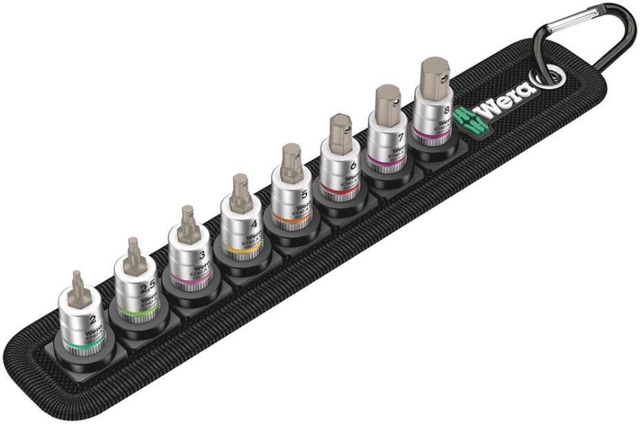1/4" Zyklop Hex-Plus Holding Function Bit Socket Set, 8 Piece - 05003881001