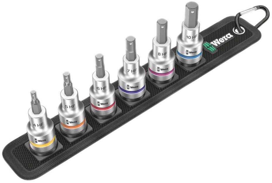 1/2" Zyklop Hex-Plus Holding Function Bit Socket Set, 6 Piece - 05003996001