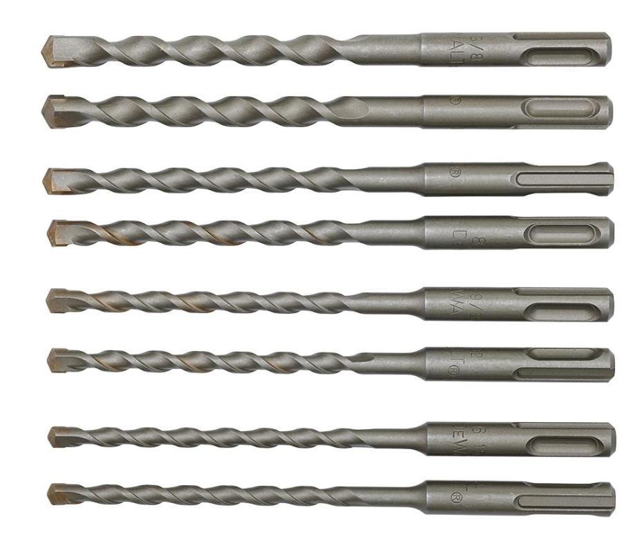 SDS-Plus Drill Bit Set, 8 Piece - DT60300-QZ
