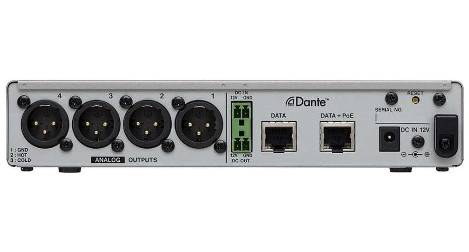 4x4 Dante-XLR Analog Converter with Mixer/DSP - ML-4D-OUT-X