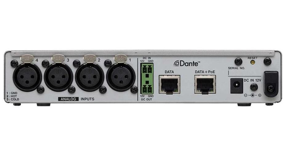 4x4 XLR Analog-Dante Converter with Mixer/DSP - MM-4D-IN-X