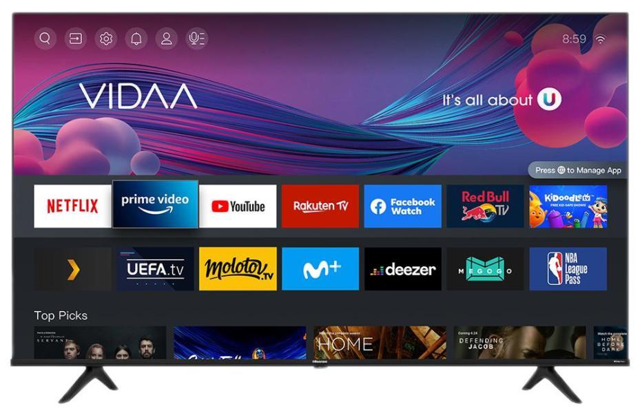 43" 4K HDR Ultra HD Smart LED TV with Freeview HD - 43A6GTUK