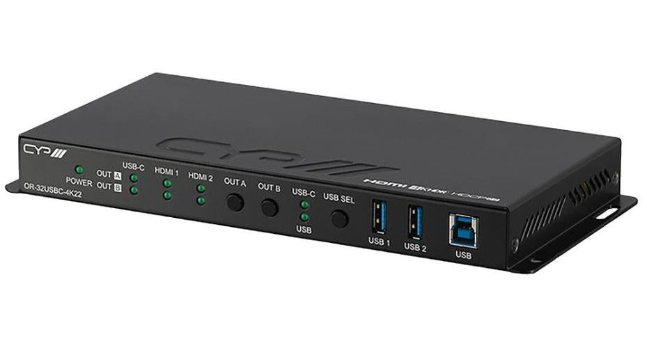 3x2 USBC/HDMI Matrix with USB Ethernet Hub - OR-32USBC-4K22