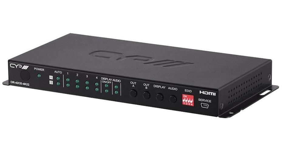 4x2 HDMI Matrix Switch with Audio De-Embedding - OR-42CD-4K22