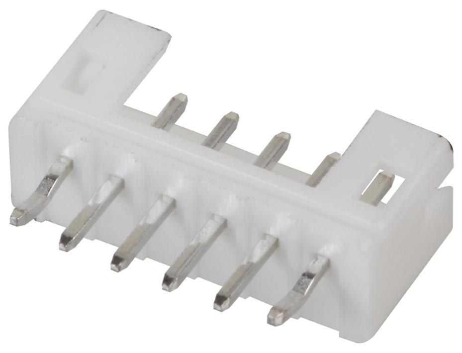 6 Way Vertical PCB Mount Header, 2mm Pitch - 140-506-415-001