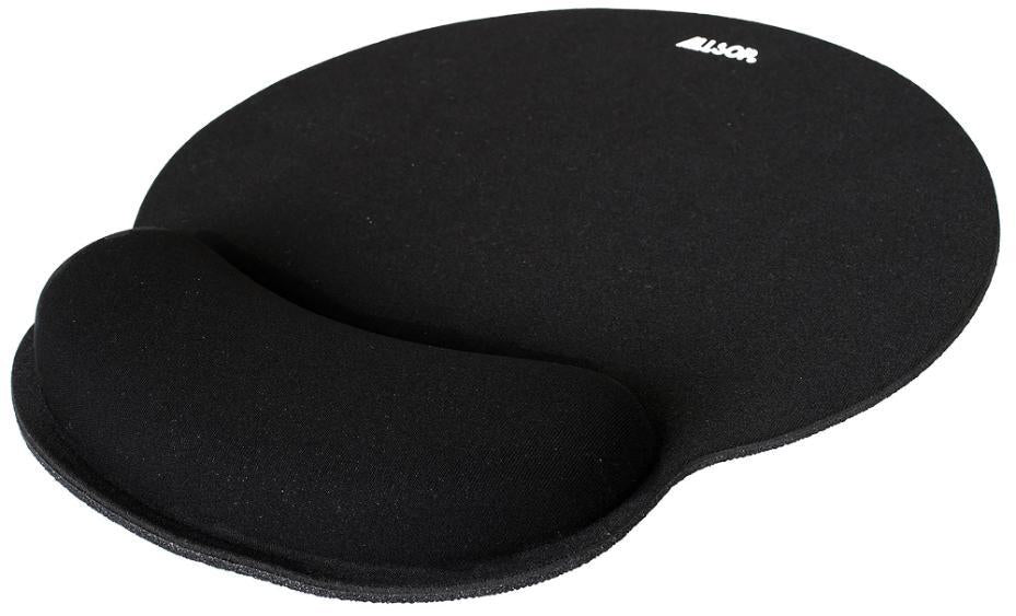 ComfortFoam Mouse Mat With Wrist Rest, Black - 05943