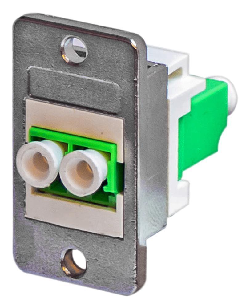 LC APC Single-mode Duplex Fiber Keystone Module, Panel Mount - KOLADXPM