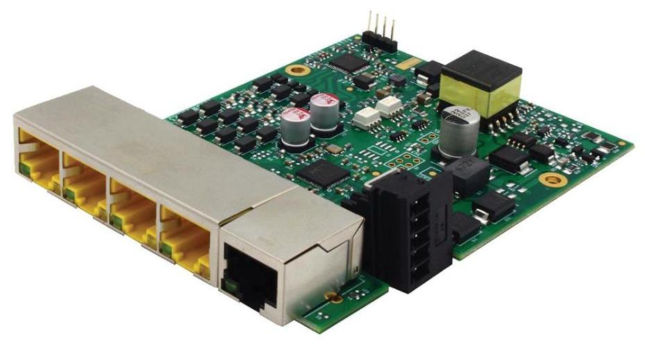 5 Port Industrial Unmanaged PoE+ Fast Ethernet Switch, Embedded - SW-125