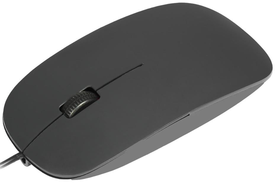 Scroller USB Optical Mouse, Black - SCROLLER-SLIM
