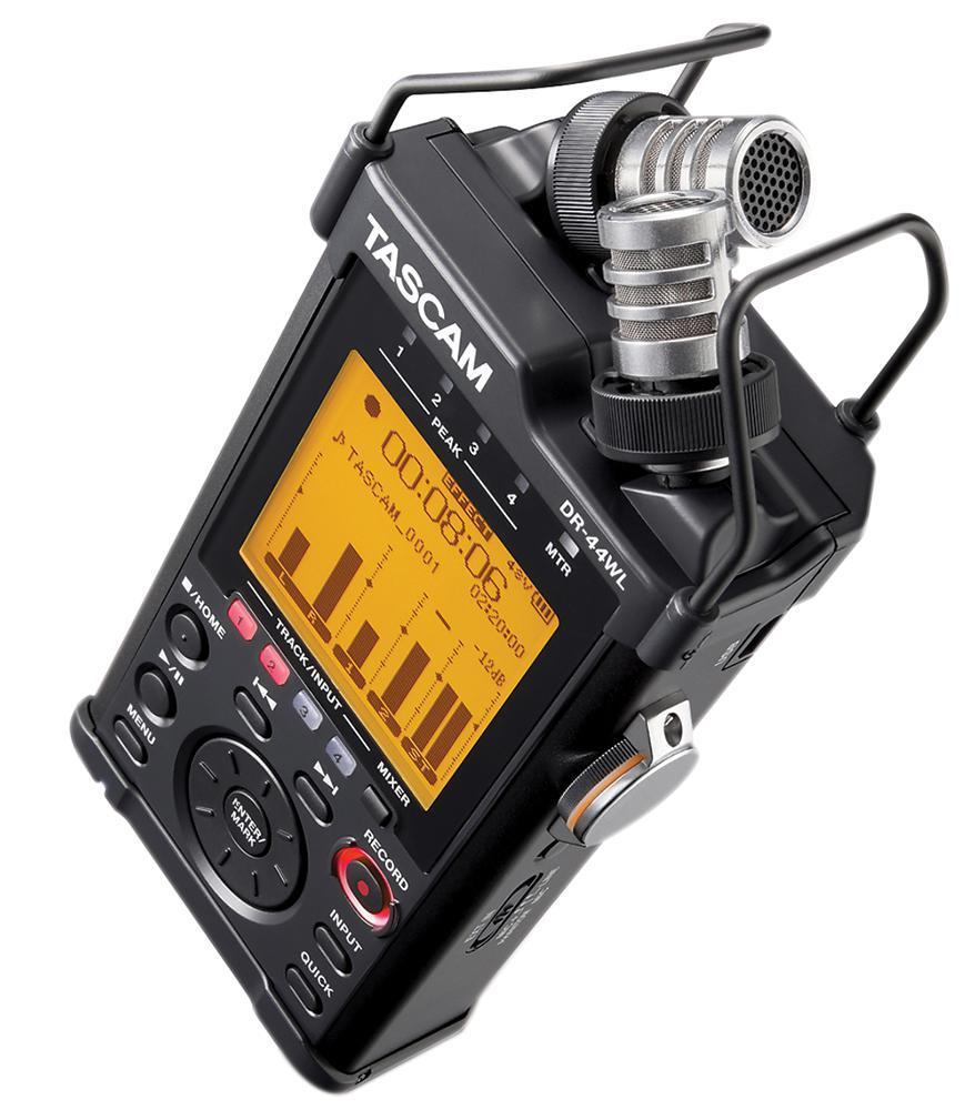 4 Channel Handheld Audio Recorder with XY Mics & WiFi - DR-44WLB