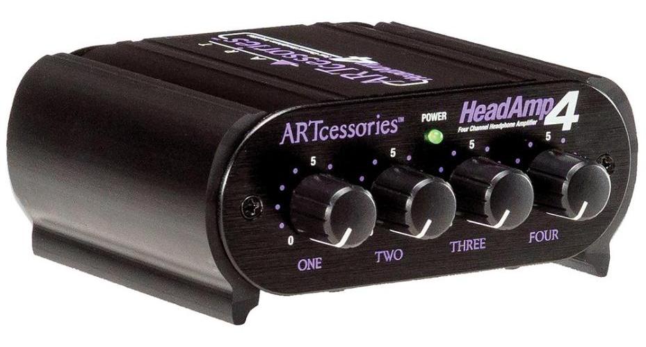 4 Channel Headphones Amplifier 3.5/6.3mm - ART-HEADAMPE4