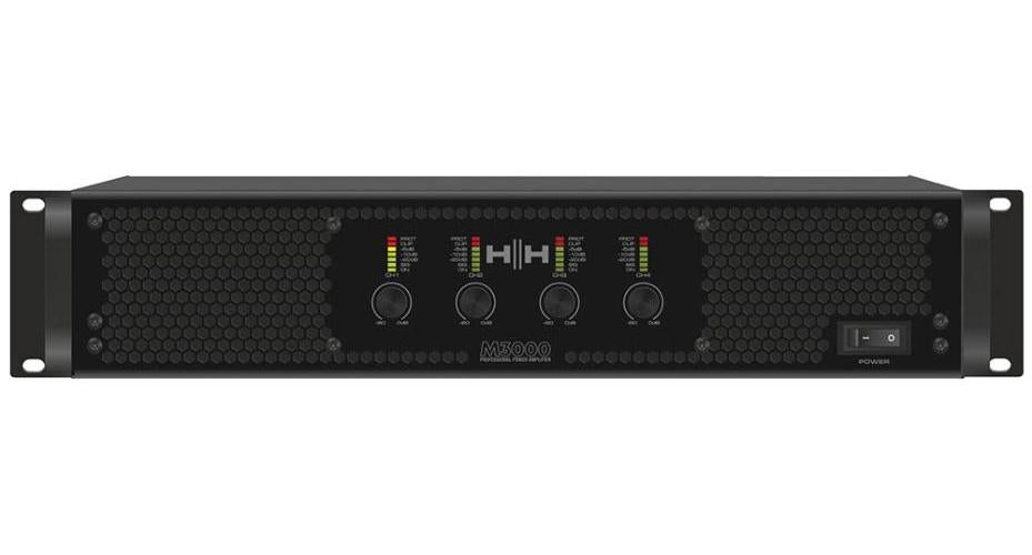4x4 750W Power Amplifier 2R-8R, Speakon 2U - M3000