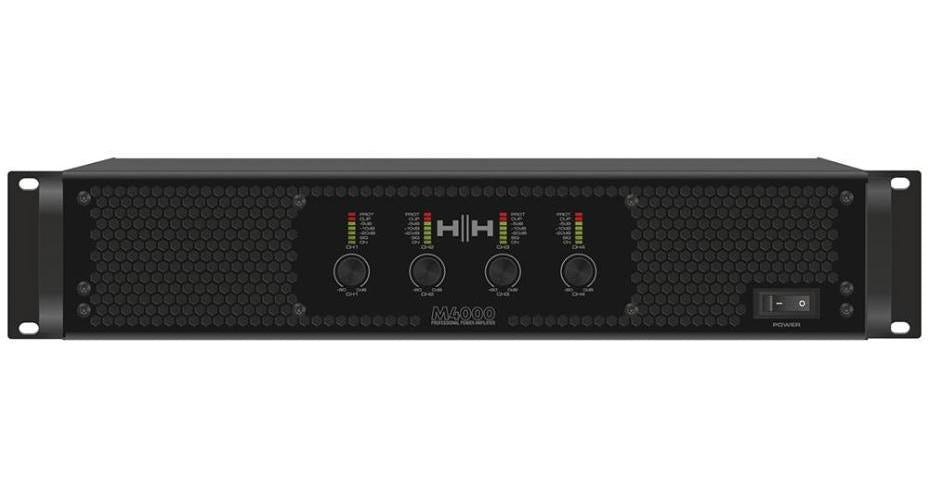 4x4 950W Power Amplifier 2R-8R, Speakon 2U - M4000