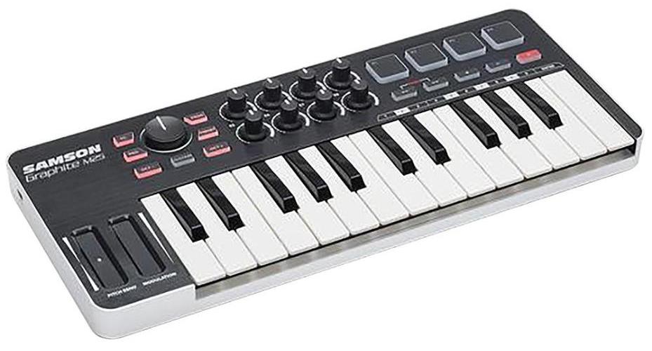 25-Keys MIDI Keyboard Controller USB - GRAPHITE M25