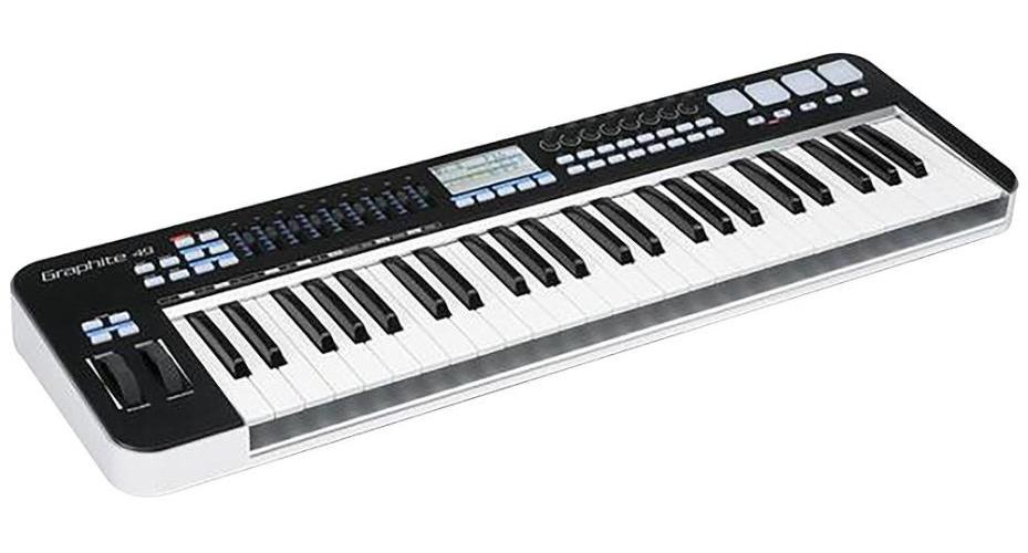 49-Keys MIDI Keyboard Controller USB with Adjustable Velocity - GRAPHITE 49.